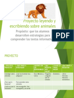 Proyecto Leyendo y Escribiendo Sobre Animales