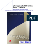 Essentials of Investments 10th Edition Bodie Test Bank