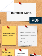 Transition Words Powerpoint