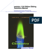 General Chemistry 11th Edition Ebbing Solutions Manual