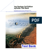 Exploring Geology 3rd Edition Reynolds Test Bank