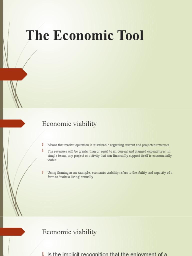 The Economic Tool PDF Demand CostBenefit Analysis