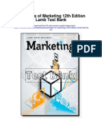 Essentials of Marketing 12th Edition Lamb Test Bank