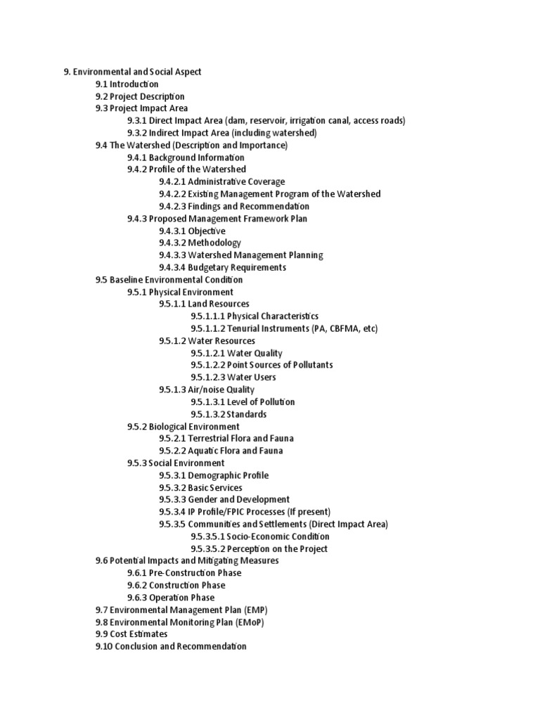 Template For ESA | Download Free PDF | Water Resources | Natural ...