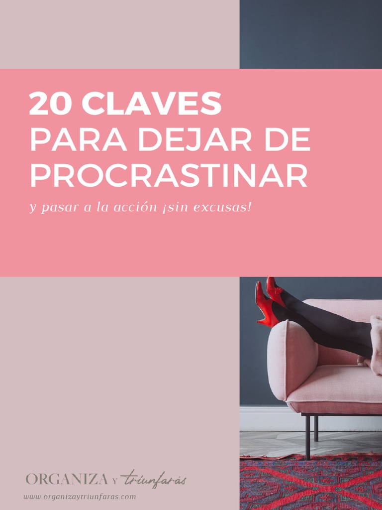 Ebook 20 Claves Para Dejar De Procrastinar Pdf Dilación