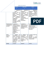 Rúbrica de Evaluación