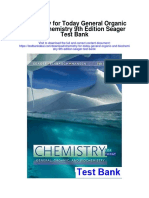 Chemistry For Today General Organic and Biochemistry 9th Edition Seager Test Bank