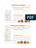 Reporte de Incidencias