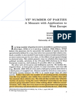 Laakso y Taagepera (1979) Efective Number of Parties A Measure With Application To West Europe