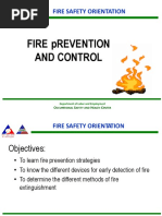 Fire Prevention and Control