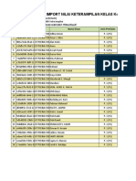 F - KD - Ket - Matematika (Umum) - Kelas 8A