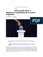 Caso 6 Articulo de Discusion Onboarding La Incorporacion Puede Hacer o Deshacer La Experiencia de Un Nuevo Empleado 492384