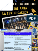 Requisitos para La Certificación Grupos Presenciales