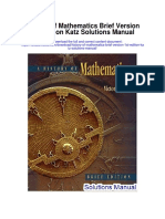 History of Mathematics Brief Version 1st Edition Katz Solutions Manual