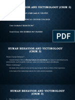 Human Behavior and Victimology (CRIM 3)