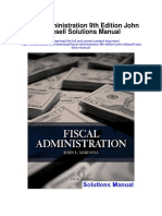 Fiscal Administration 9th Edition John Mikesell Solutions Manual