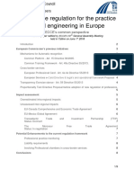 Appropriate Regulation For The Practice of Civil Engineering in Europe