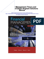 Financial Management Theory and Practice 3rd Edition Brigham Solutions Manual