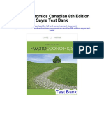 Macroeconomics Canadian 8th Edition Sayre Test Bank