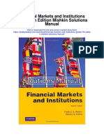 Financial Markets and Institutions Global 7th Edition Mishkin Solutions Manual