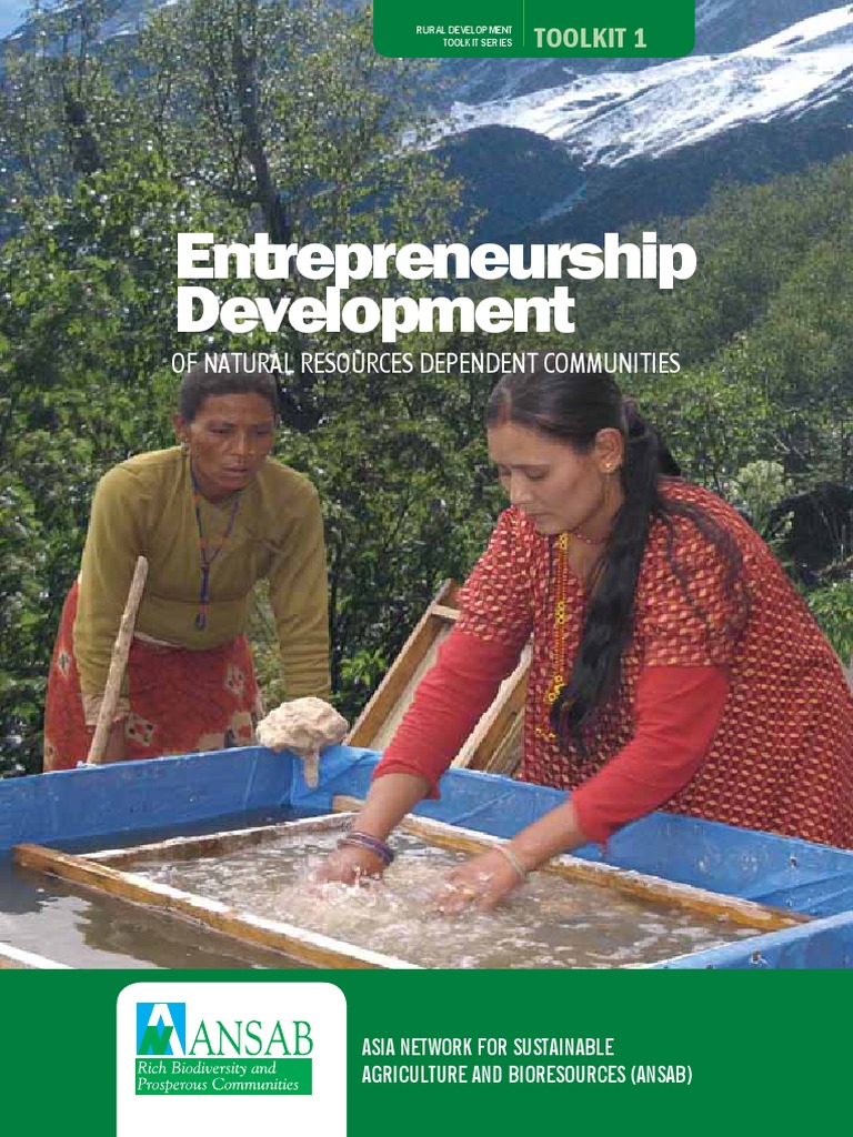 Sustainable Rural Entrepreneurship Toolkit | PDF | Entrepreneurship ...