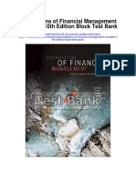 Foundations of Financial Management Canadian 10th Edition Block Test Bank