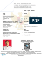 The Indonesian Health Workforce Council: Registration Certificate of Nurse