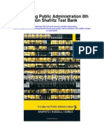 Introducing Public Administration 8th Edition Shafritz Test Bank