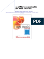 Foundations of Microeconomics 6th Edition Bade Test Bank
