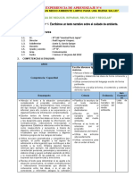 Escribimos Un Texto Narrativo Sobre El Cuidado de Ambiente.