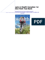 Core Concepts in Health Canadian 1st Edition Roth Test Bank