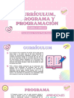 Currículum, Programa y Programación.