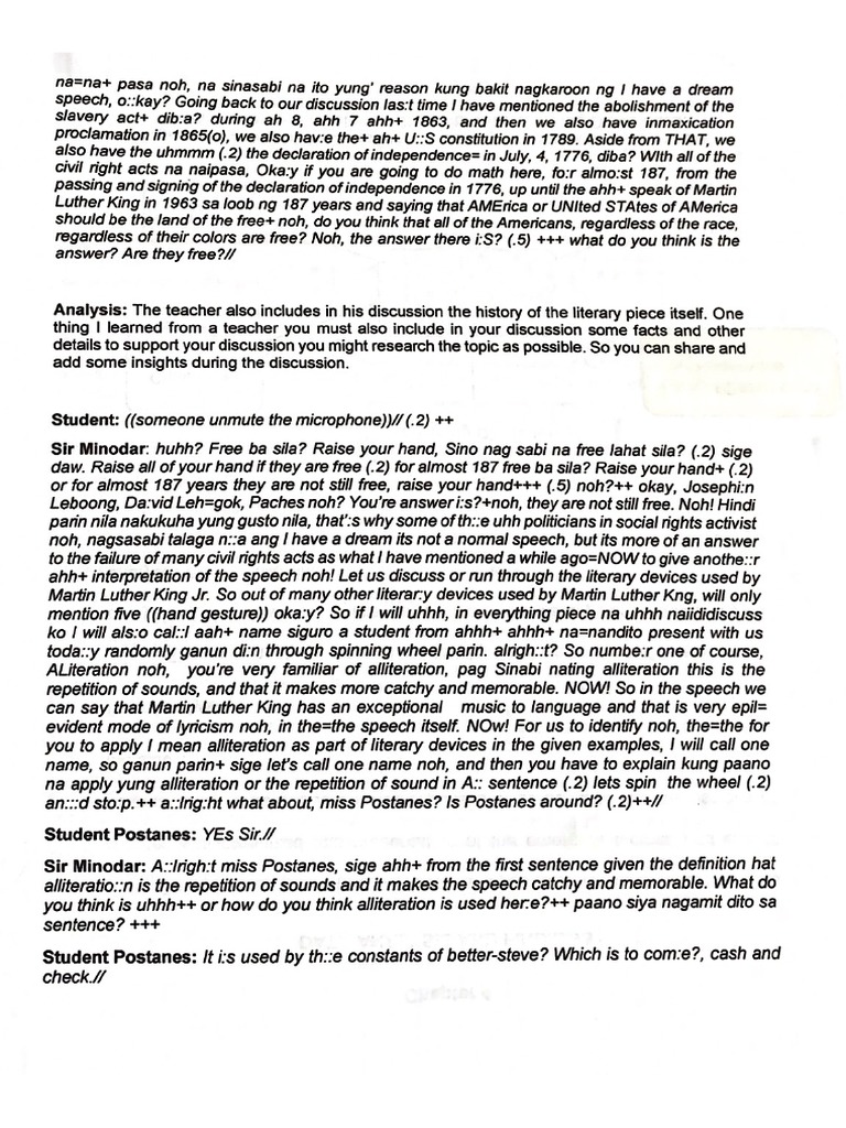 Transcription-Ex | PDF