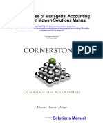 Cornerstones of Managerial Accounting 5th Edition Mowen Solutions Manual