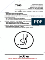 Brother DB2-DD7100 Instruction Manual