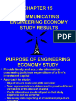 Communicating Engineering Economy Study Results