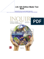 Inquiry Into Life 15th Edition Mader Test Bank