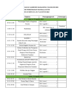 Rundown Kegiatan Jambore Mahasiswa Tjiandjur 2023