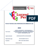 Ficha Tecnica de Mantenimiento de Institución Educativa