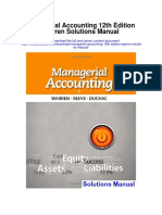 Managerial Accounting 12th Edition Warren Solutions Manual