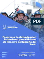 Programa de Actualización Profesional para Oficiales de Reserva Del Ejército Del Perú