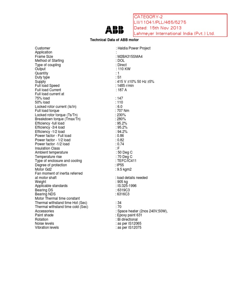 Category 2 lii 11041 pll 465 5275 dated 15th nov 2013 lahmeyer