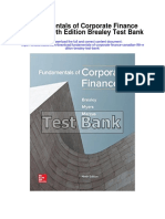 Fundamentals of Corporate Finance Canadian 9th Edition Brealey Test Bank