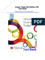 Global Business Today 9th Edition Hill Test Bank