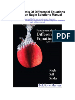 Fundamentals of Differential Equations 8th Edition Nagle Solutions Manual