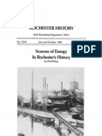 Sources of Energy in Rochester's History