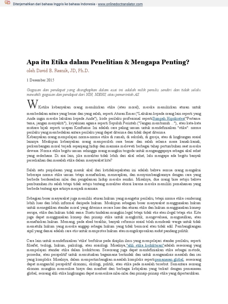 What Is Ethics In Research Journal Article