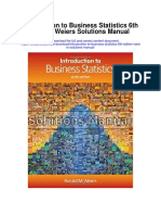 Introduction To Business Statistics 6th Edition Weiers Solutions Manual