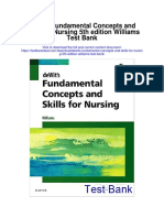 Dewits Fundamental Concepts and Skills For Nursing 5th Edition Williams Test Bank