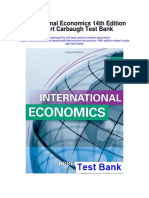 International Economics 14th Edition Robert Carbaugh Test Bank